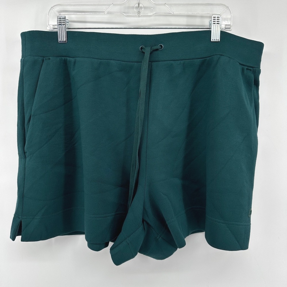 CALIA Pique Scuba High-Rise Short Sea Green XXL WAX15233 NWT